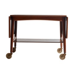Vintage Bar Cart by Hans J. Wegner for Andreas Tuck