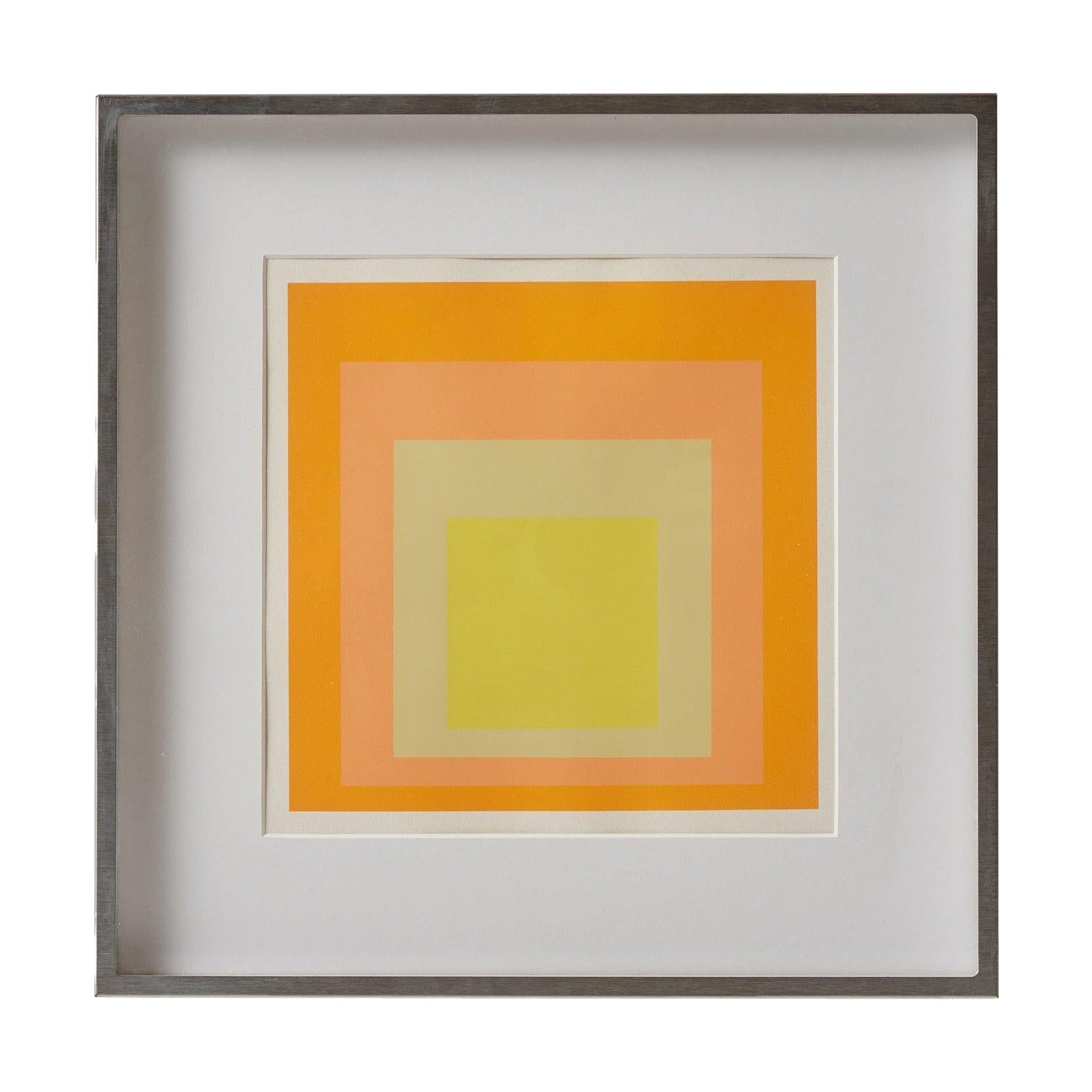 Vintage screenprint Attributed to Josepf Albers, 1970