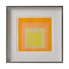 Siebdruck im Vintage-Stil, Josepf Albers zugeschrieben, 1970