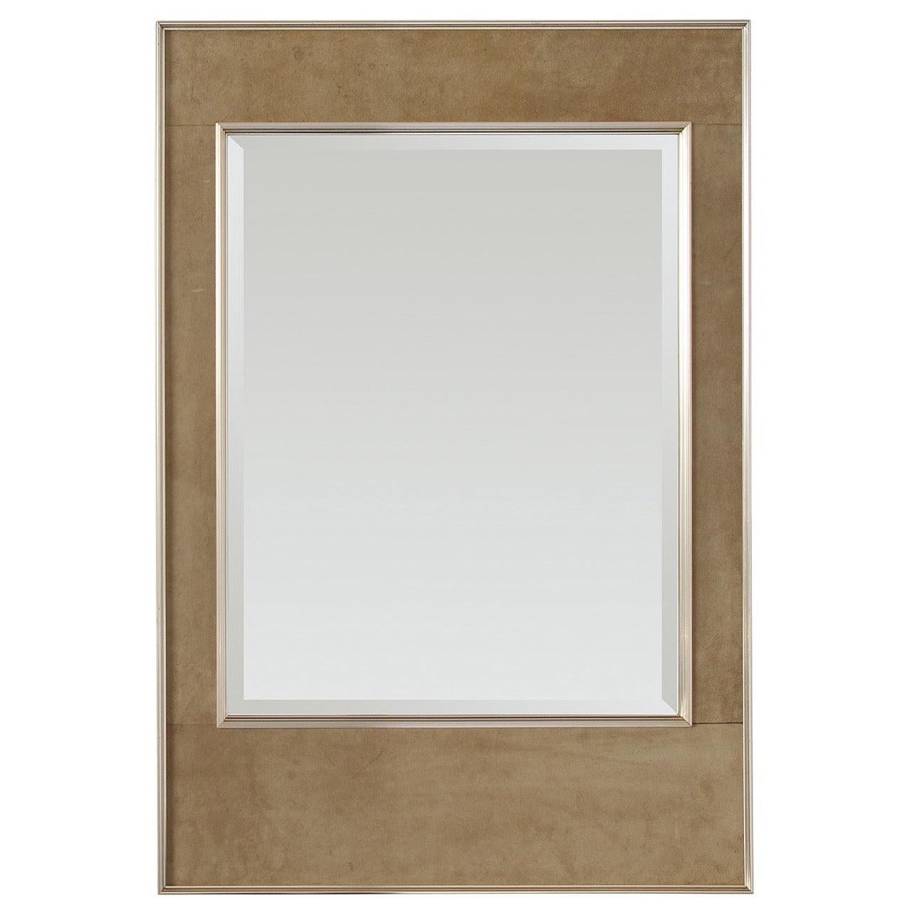 Miroir en daim par Labarge, années 1950