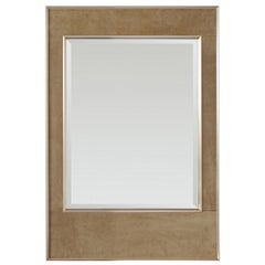 Suede Mirror by LaBarge, 1950s