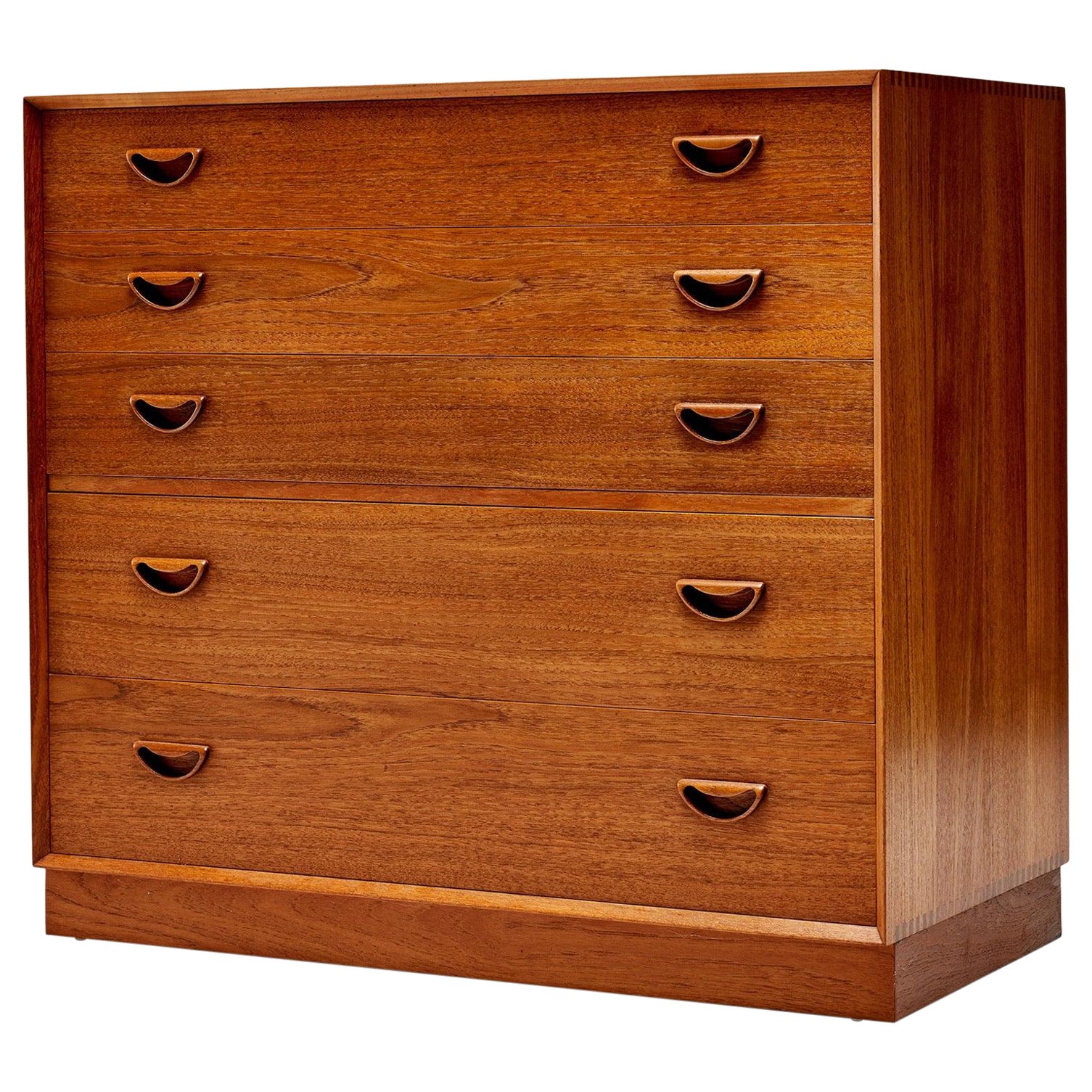 Five Drawer Cabinet by Peter Hvidt & Orla Mølgaard-Nielsen for Soborg Mobler