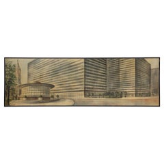 Estudio arquitectónico Pintura de Richard Bobby, 1966