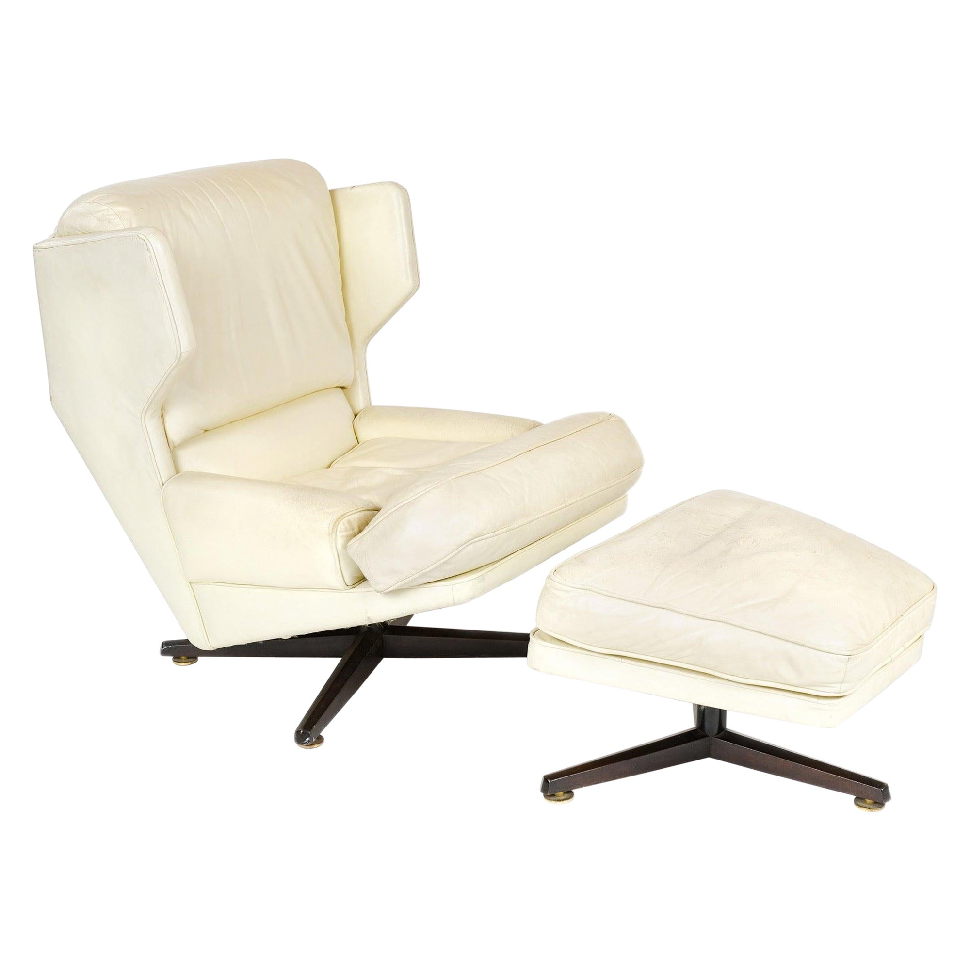 Lounge Chair and Ottoman by Edward Wormley for Dunbar, 1961 im Angebot