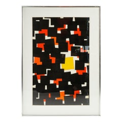 Edición limitada del grabado abstracto 76 de Angelo Testa, 1974