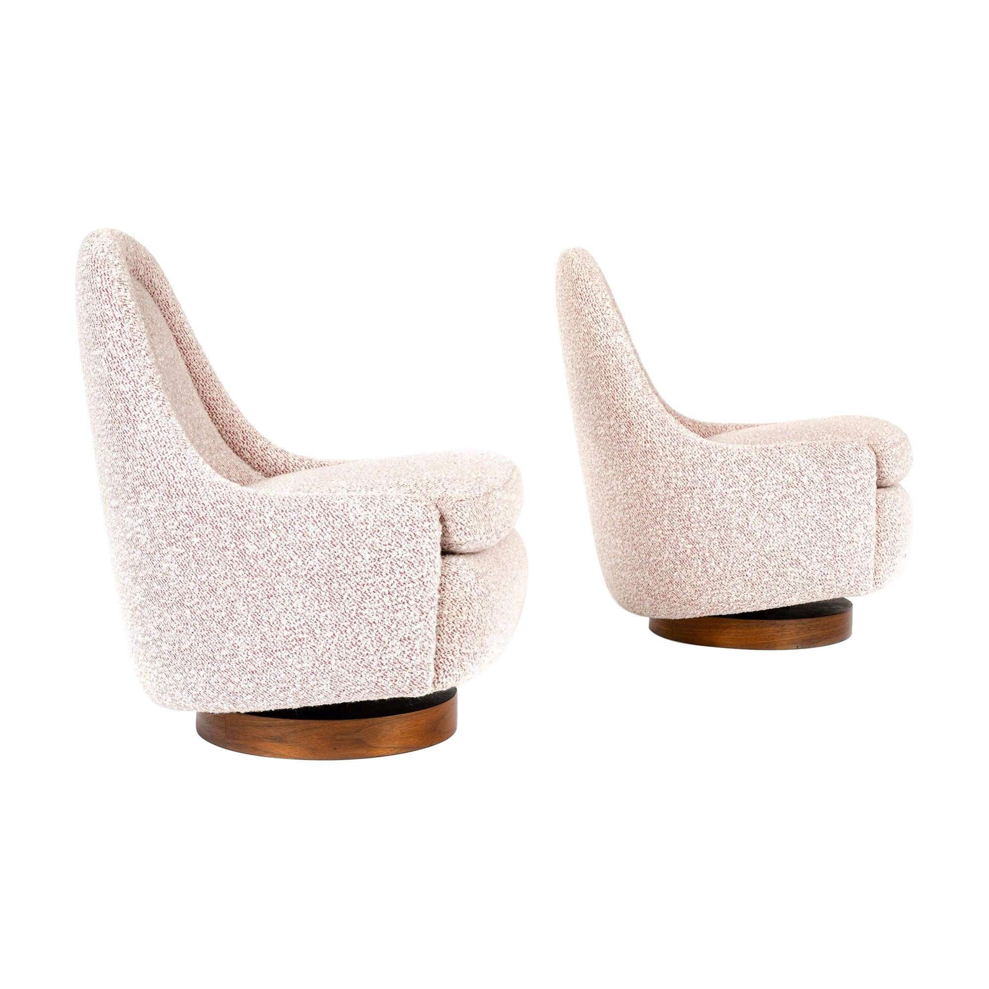 Chaise longue pivotante de Milo Baughman pour Thayer Coggin Inc en vente