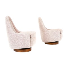 Sedia da salotto girevole di Milo Baughman per Thayer Coggin Inc.