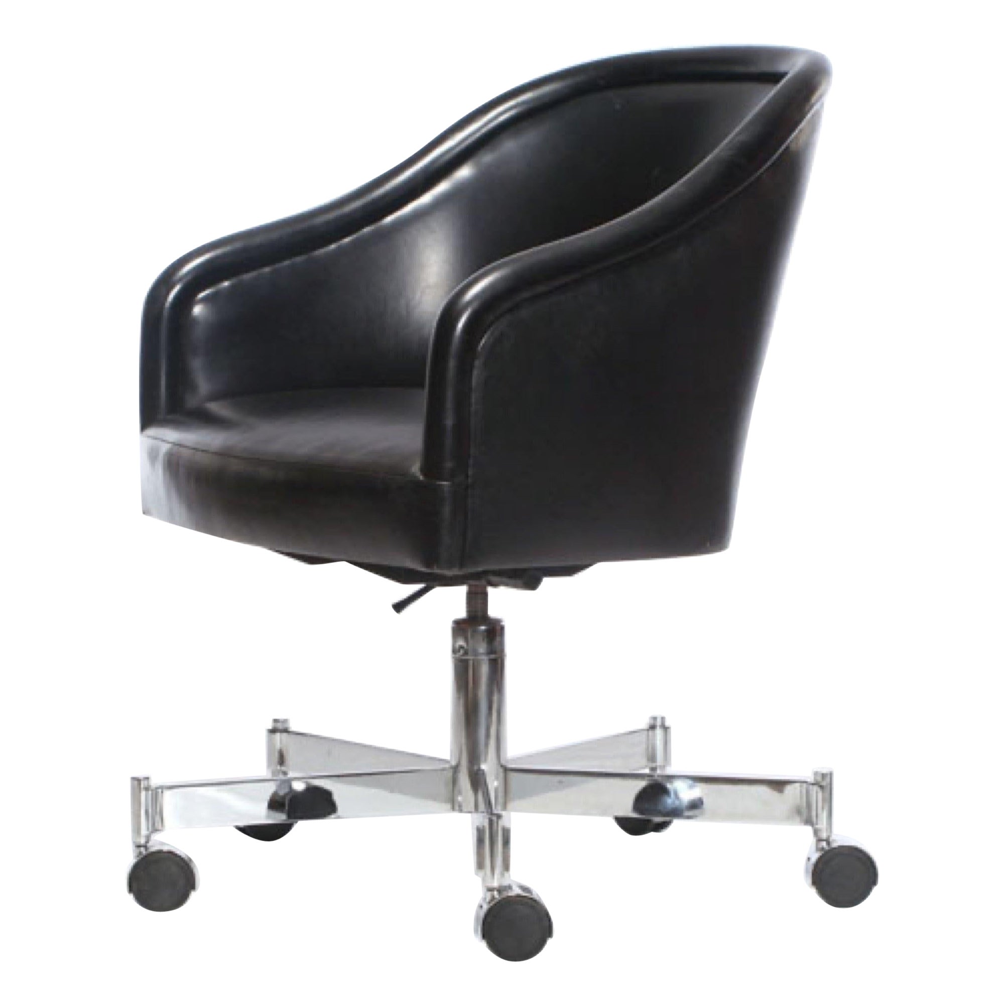 Barrel-Back Desk Chair by Ward Bennett for Brickel Associates