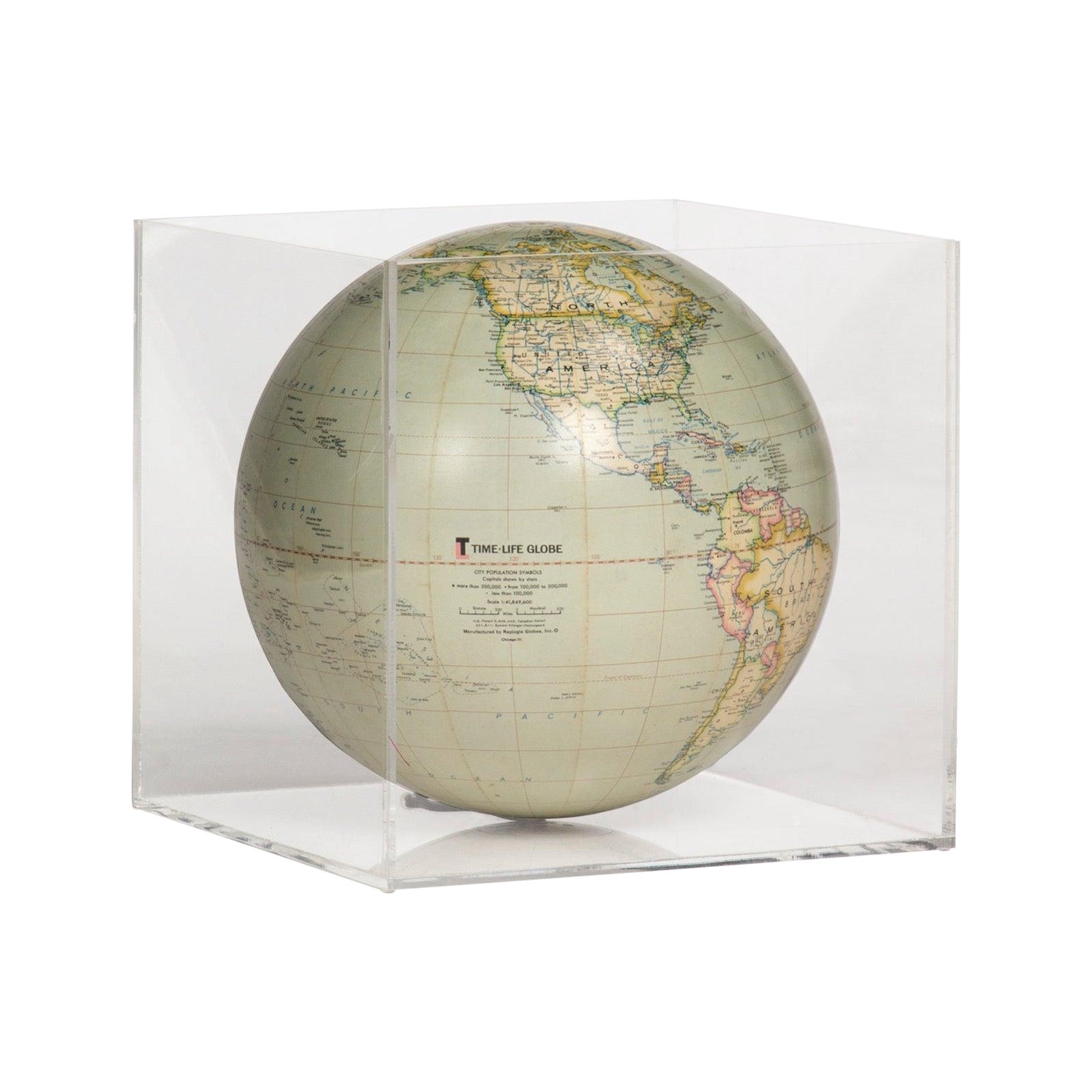Time-Life Globe Lamp for Reploge Globes, Inc. For Sale