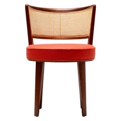 Swivel Chair with Cane Back by Edward Wormley for Dunbar