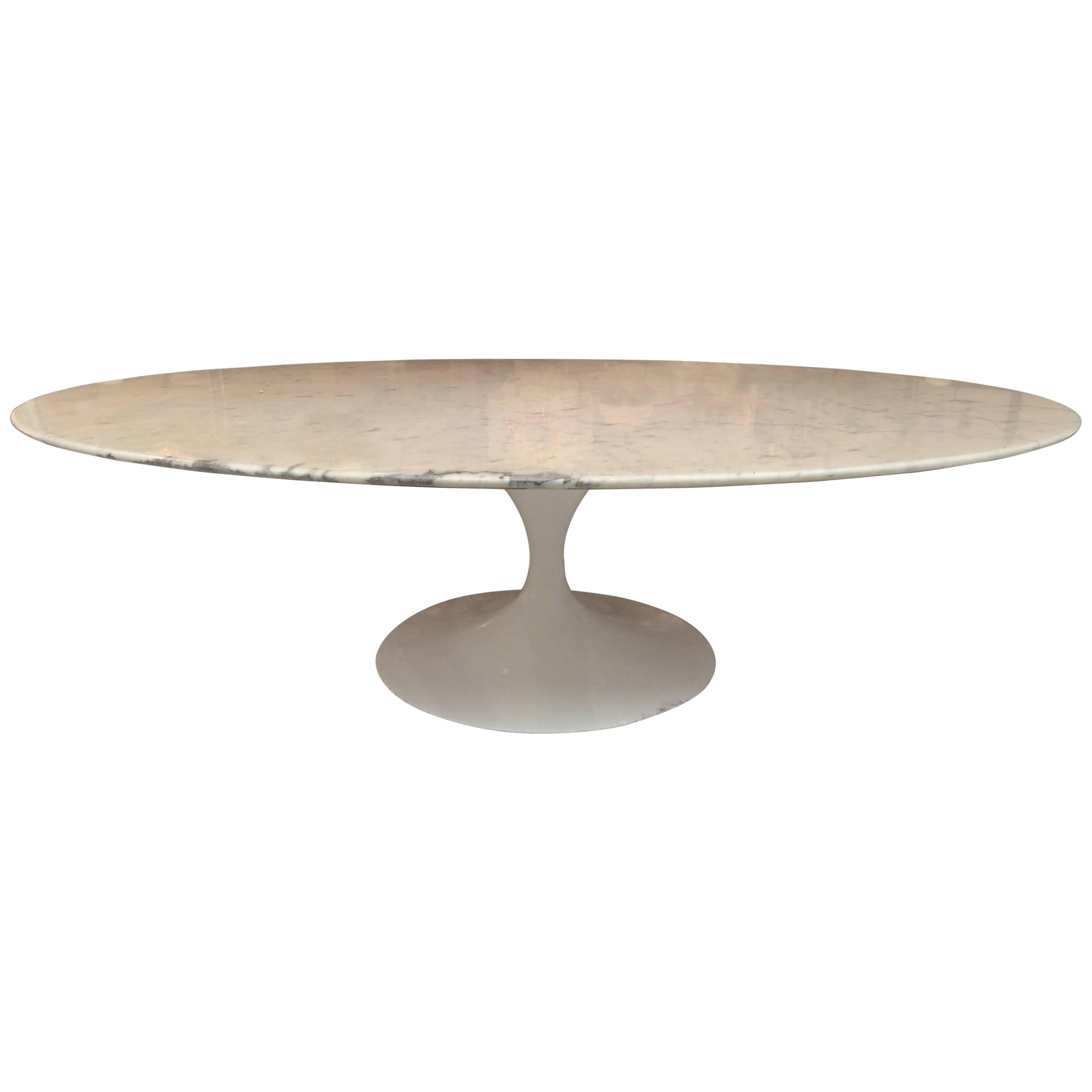 Eero Saarinen Marble Oval Coffee Table