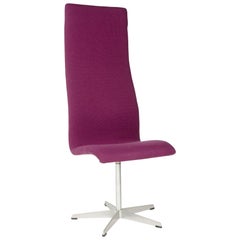 Set of 8 High Back 'Oxford' Chairs by Arne Jacobsen for Fritz Hansen