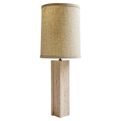 Travertin Tischlampe
