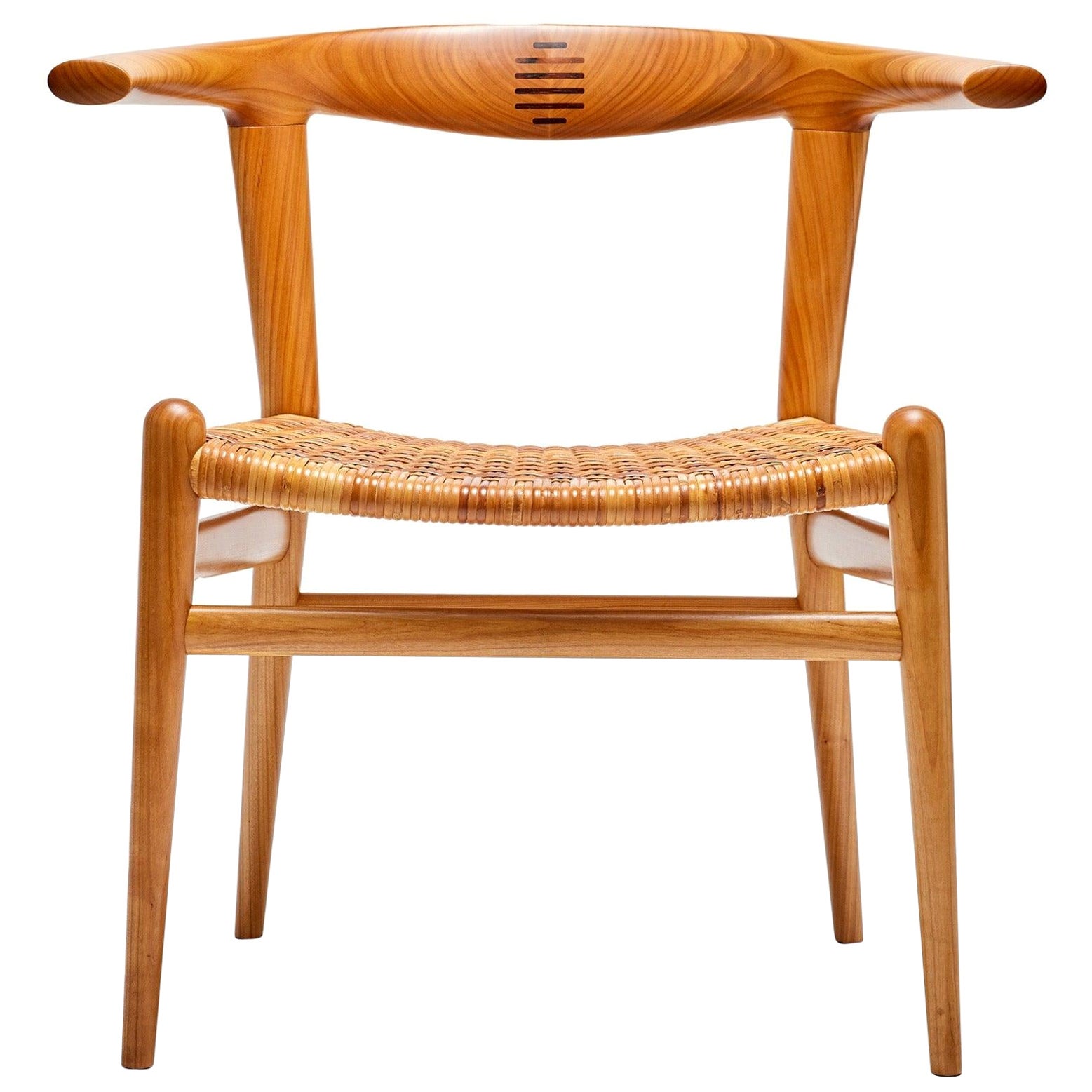 Cherry "Bullhorn" Dining Chair by Hans J. Wegner for PP Mobler, 1955