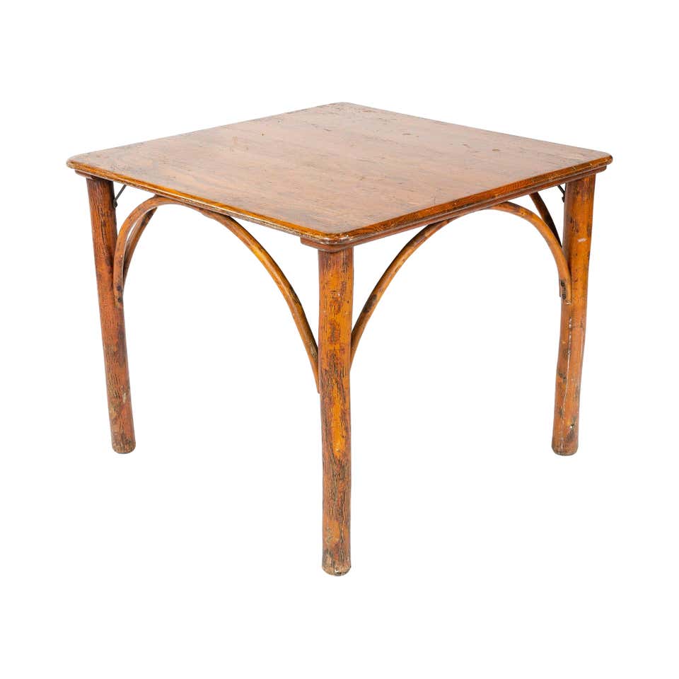 Staved Wood and Iron Barrel Table for Old Hickory For Sale at 1stDibs