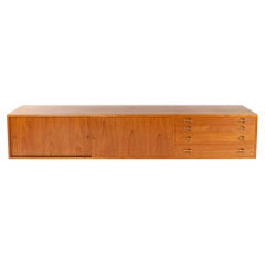 Wall Mount Teak Cabinet by Hans J. Wegner for Johannes Hansen, 1952