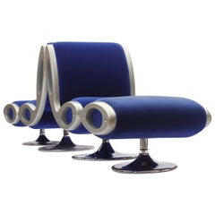A Gluon Lounge Chair & Ottoman by Marc Newson for Moroso