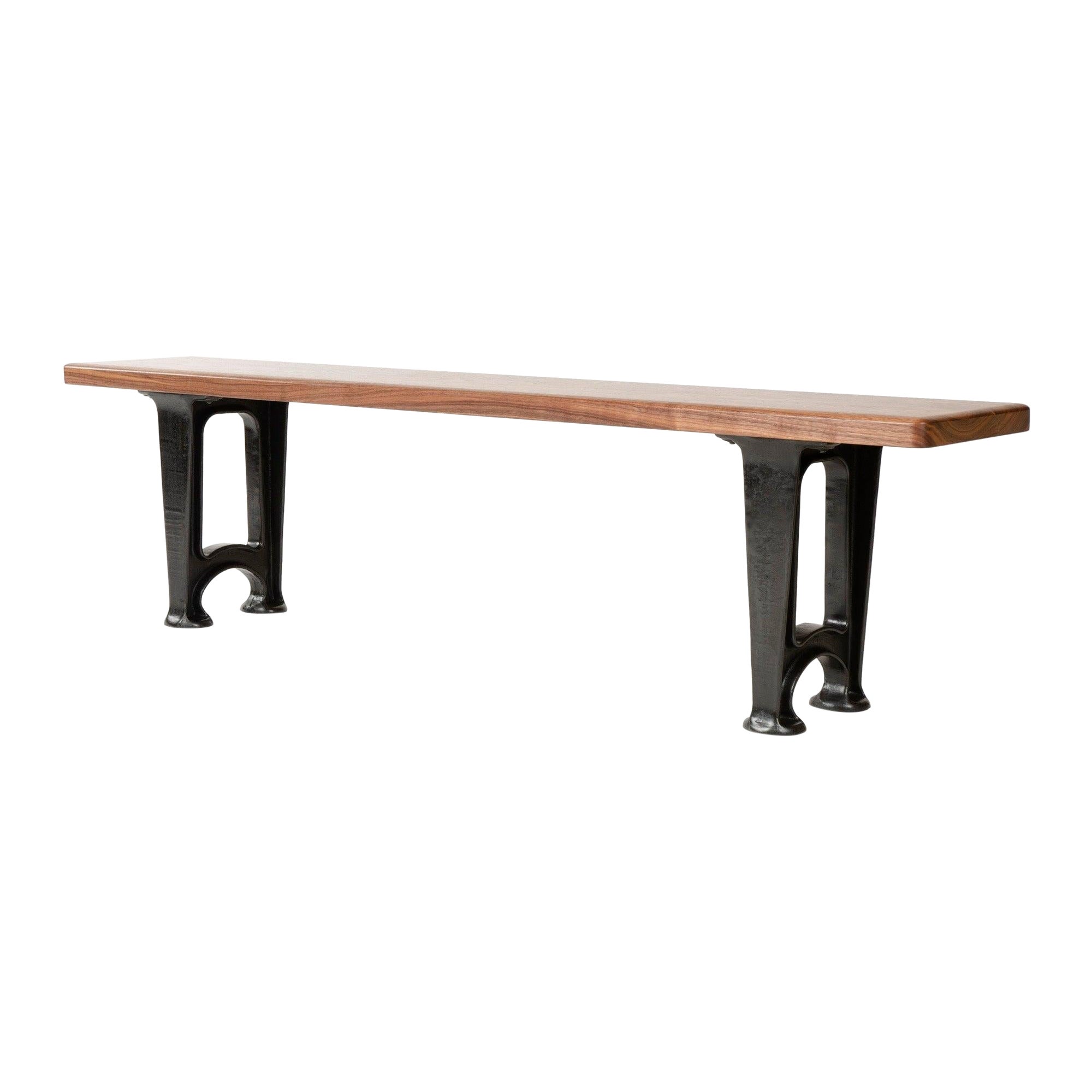 Custom Bench with Cast Iron Legs