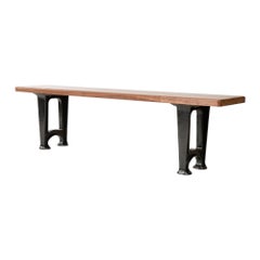 Used Custom Bench with Cast Iron Legs