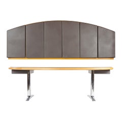 Custom Order Executive Desk and Wall Mounted Cabinet by Warren Platner for Knoll