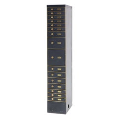Vintage Enumerated Stacked Safety Deposit Boxes from USA