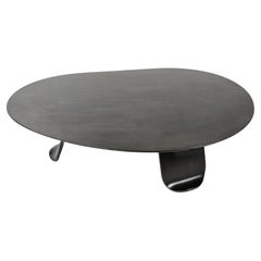 Chrysalis No. 2 Low Table in Blackened Steel, Made to Order