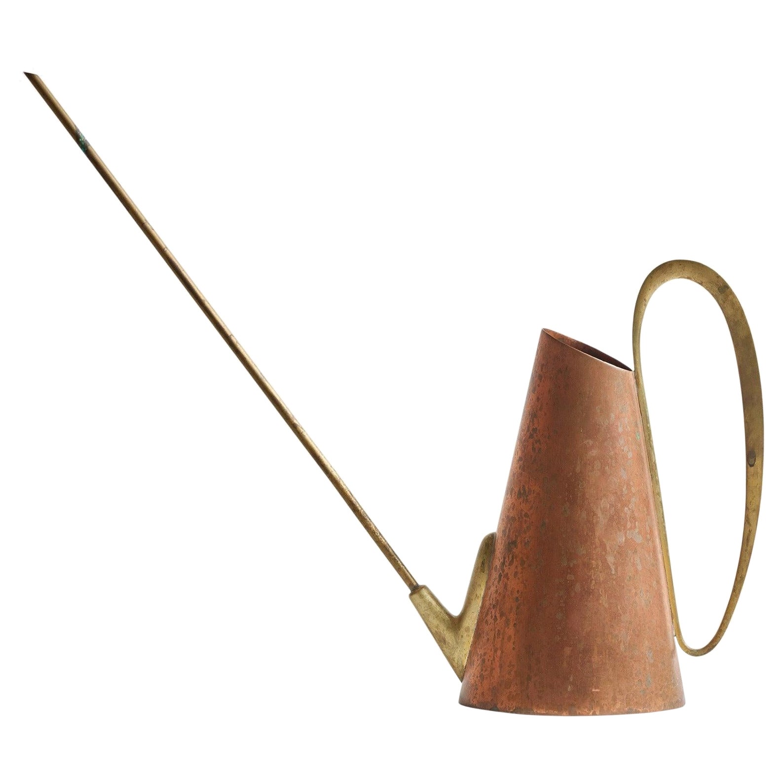 Can in rame e ottone nello stile di Karl Hagenauer per Illums Bolighus, 1960