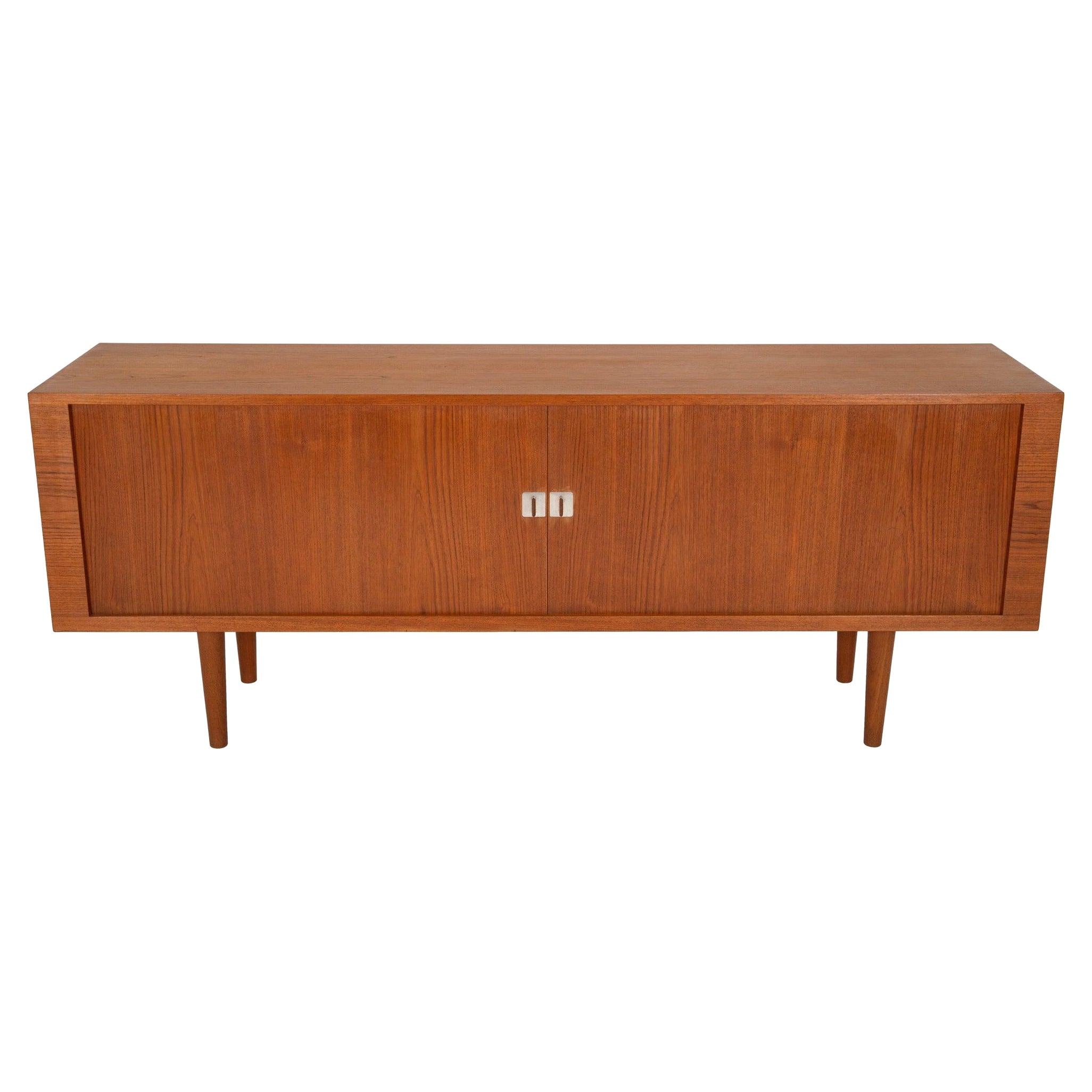 Tambour Door Credenza by Hans J. Wegner for Ry Mobler, 1960s