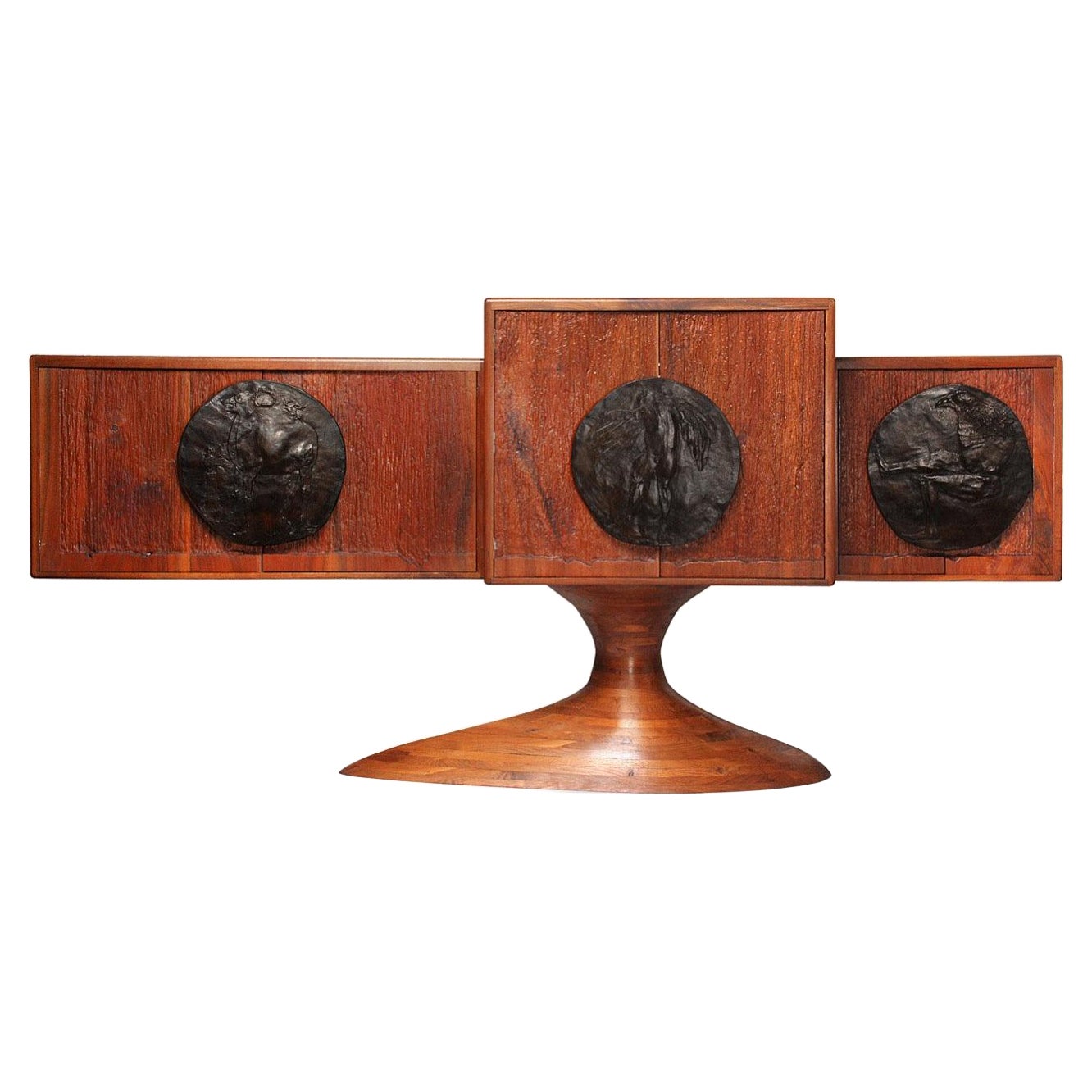 Cabinet Craft Movement par Leonard Baskin pour Alan Stolowitz, 1968 en vente