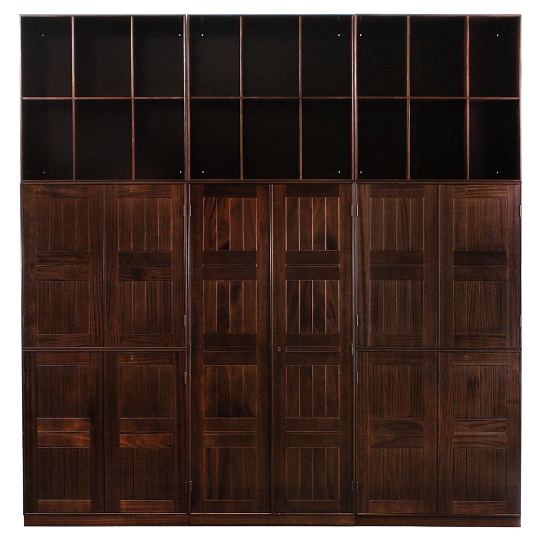 Armoires de bibliothèque Mogens Koch en acajou par Mogens Koch pour Rud Rasmussen, 1932