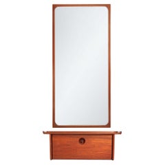 Wall Shelf and Mirror by Ludvig Pontoppidan