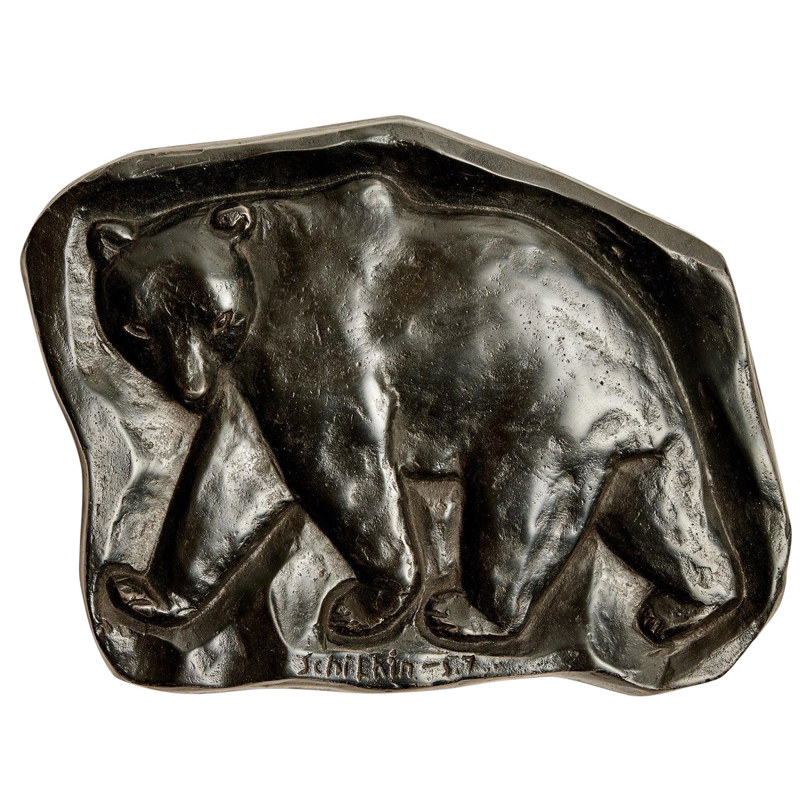 Sculpture Plaque by Michael Schilkin, 1957