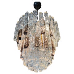Mid century modern Murano glass chandelier by Toni Zuccheri, 1970