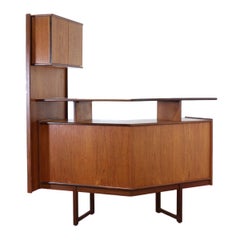 Mid Century Modern Teak Bar Drinks Cabinet By Turnidge of London Danish Style