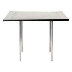 Tavolo da pranzo quadrato con foglie di Poul Kjaerholm per E. Kold Christensen