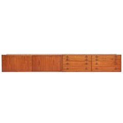 Wall Mount Cabinets in Teak by Hans J. Wegner for Johannes Hansen, 1951