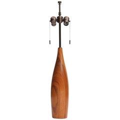 Turned Wood Lamp by ESA