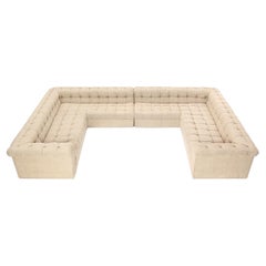 Unique 3 Side 'Party' Chesterfield Sofa by Edward Wormley for Dunbar