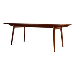 Teak Extension Dining Table by Hans J. Wegner for Johannes Hansen