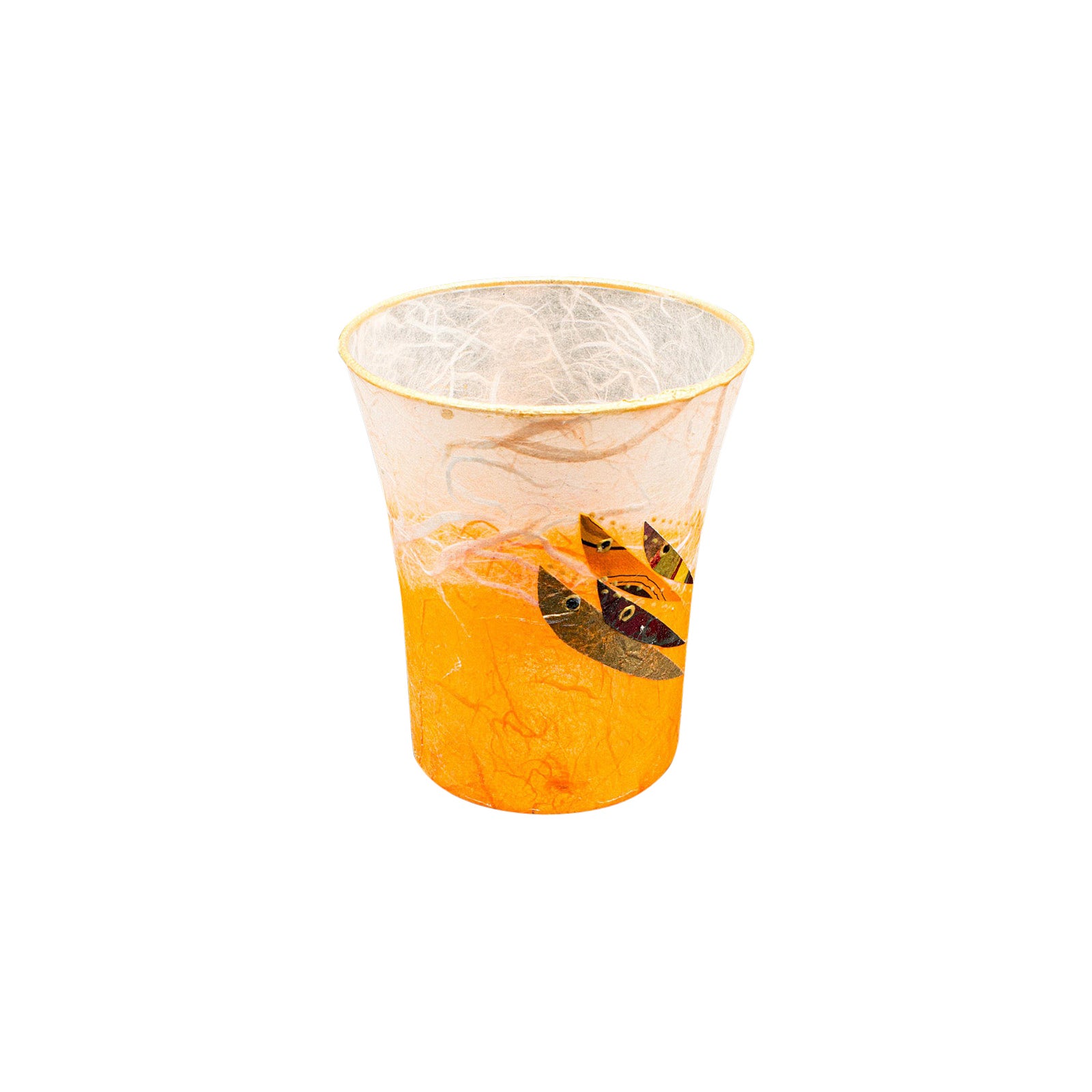 Small Contemporary Posy Jar, English, Art Glass, Flower Vase, Tea Light Holder For Sale