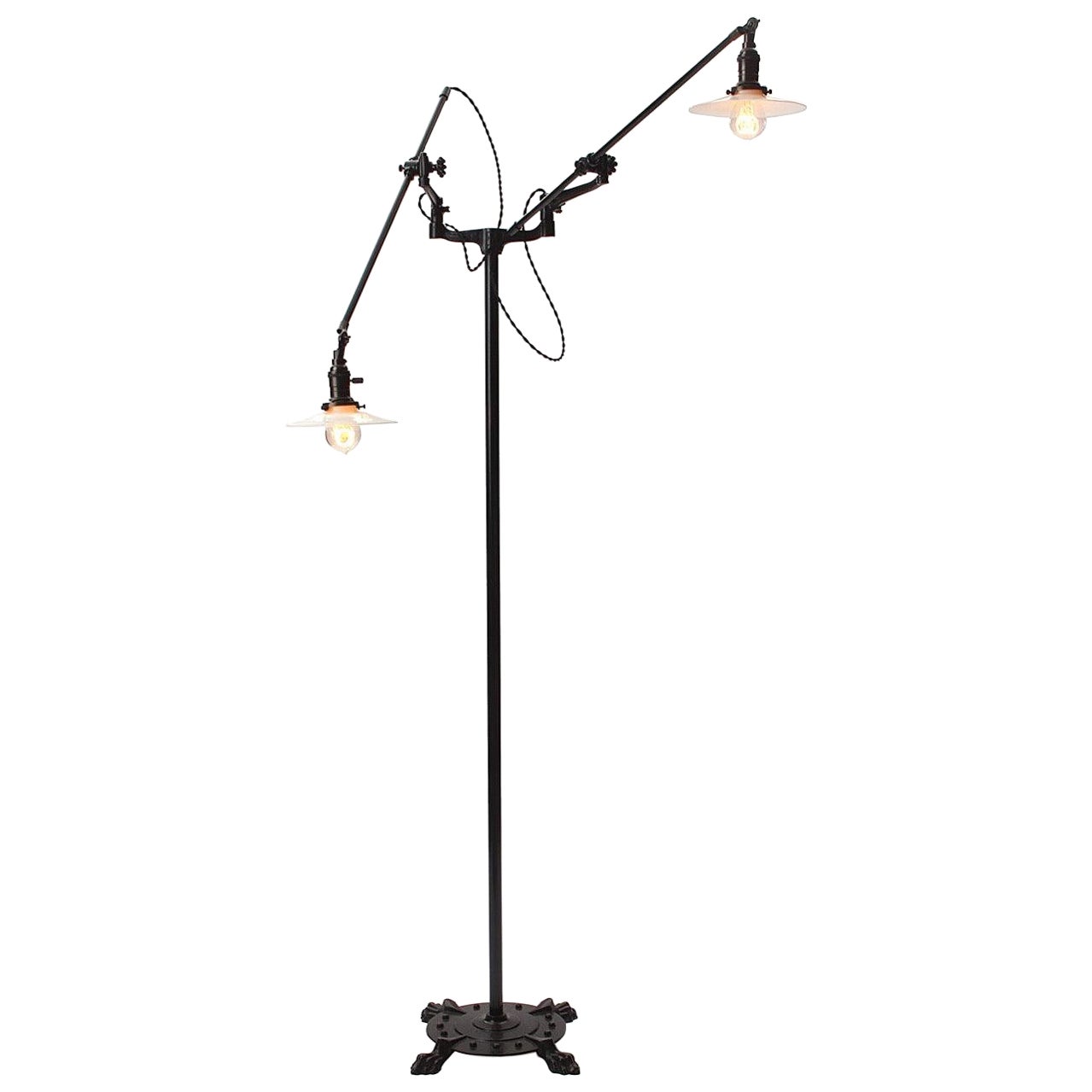 Industrial Floor Lamp by O.C. White for O.C. White Co.