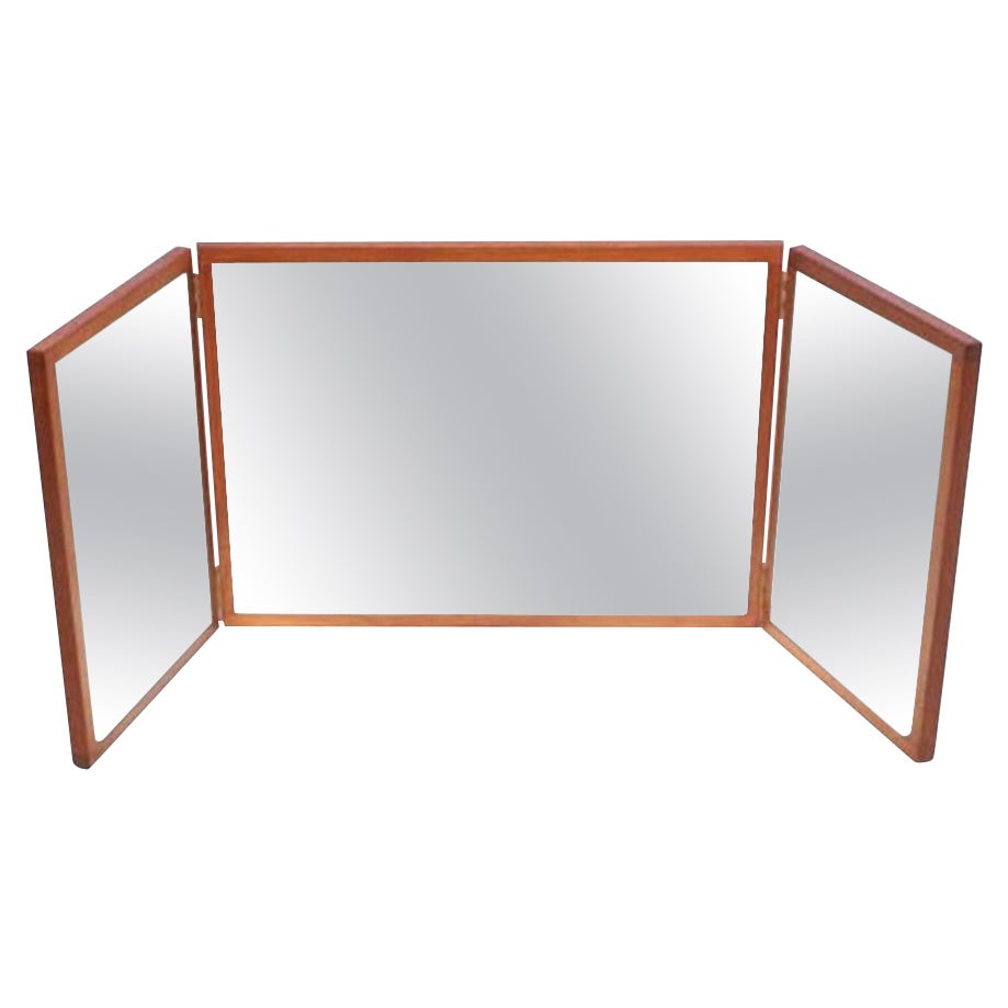 Triptych Mirror from Denmark For Sale