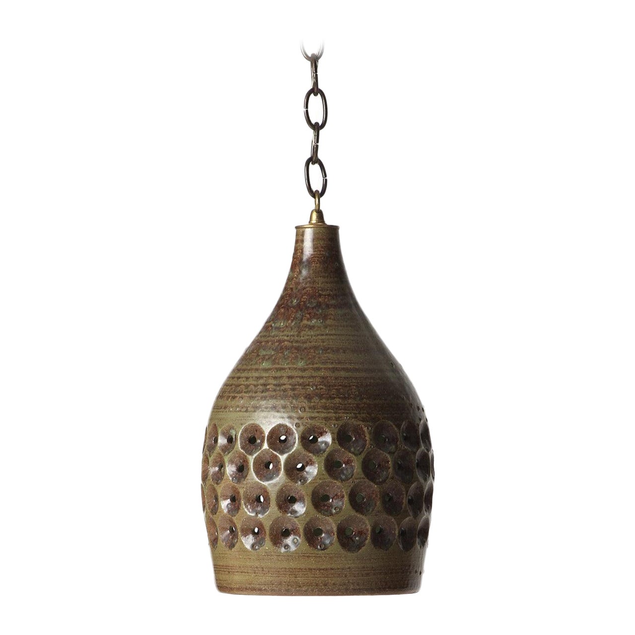 Ceramic Pendant Lamp by Lee Rosen for Design Technics