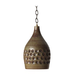 Retro Ceramic Pendant Lamp by Lee Rosen for Design Technics