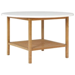 Rattan-Regal-Beistelltisch von Paul McCobb für Calvin Furniture, 1950er Jahre