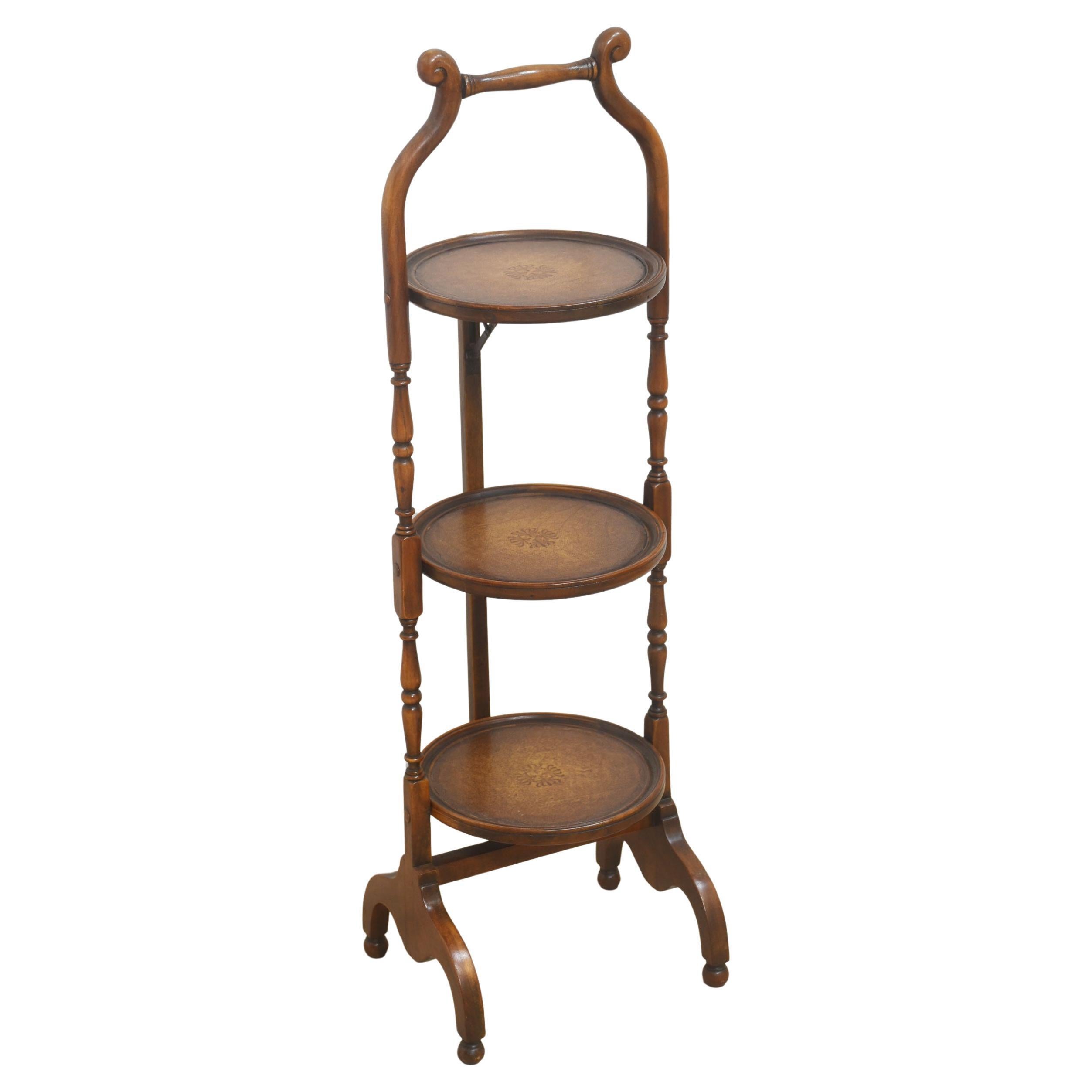 Three tier folding cake stand