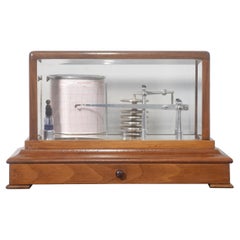 Barographe avec boîtier en noyer