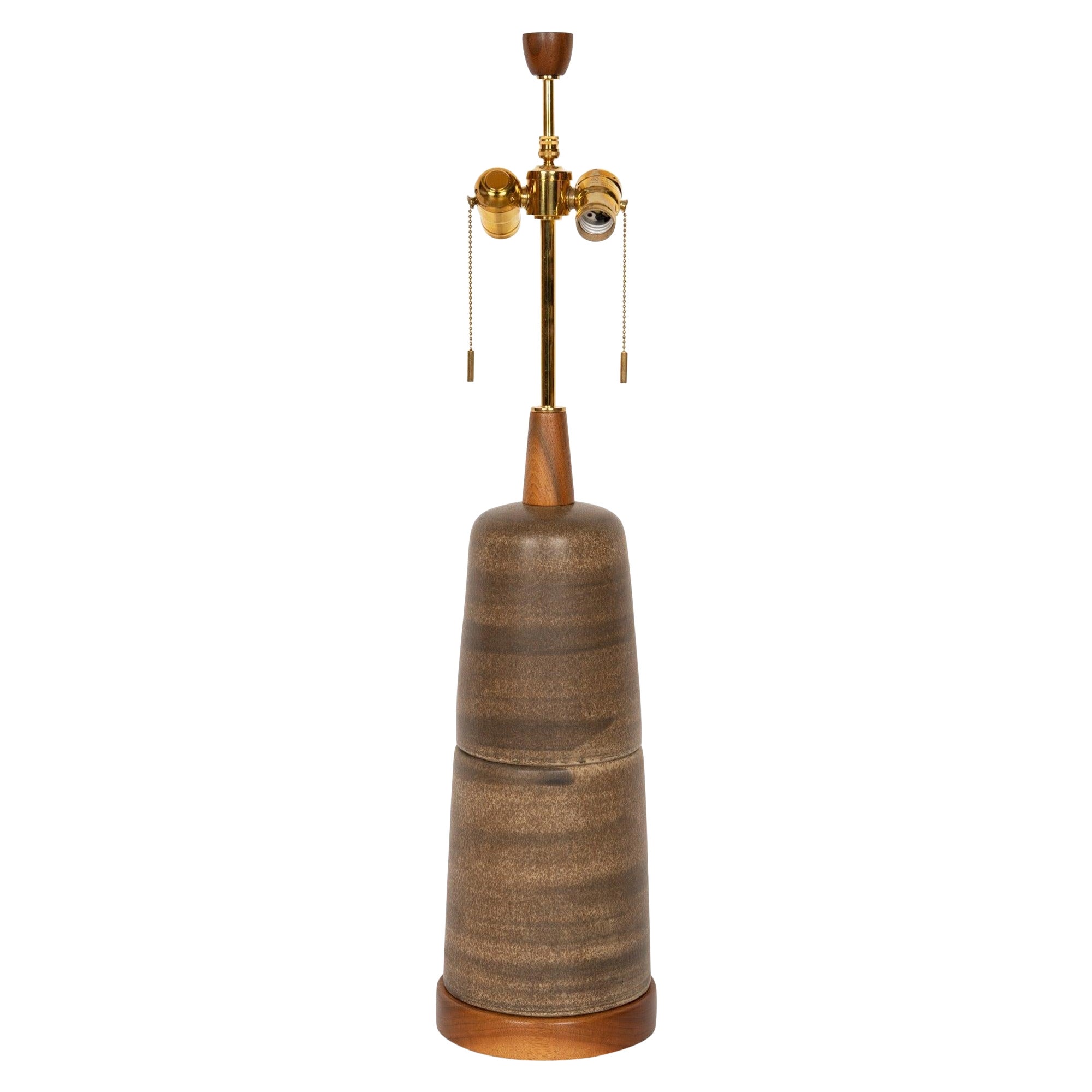 Stacked "Totem" Table Lamp by Gordon Martz for Marshall Studios, 1952 For Sale