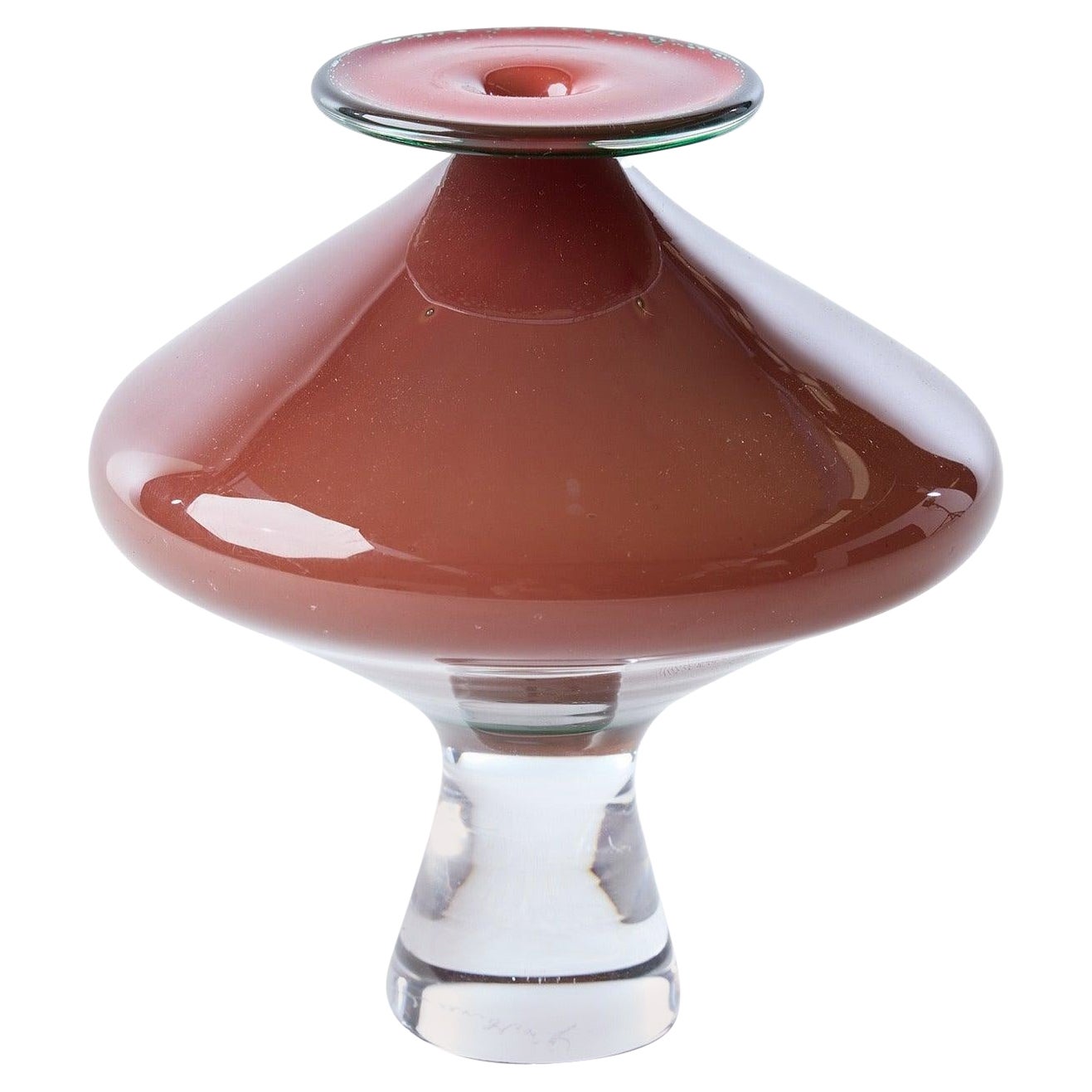 Vaso per orchidee di Nils Landberg per Orrefors, anni '60 in vendita