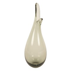 Vintage Hand Blown Glass Vase / Decanter by Per Lutken for Holmegaard, 1954